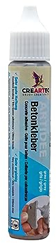 CREARTEC Betonkleber - grau - zum Verkleben von Teilen aus Beton, Gips, Zement und Anderen steinartigen Materialien - 30g - Made in Germany