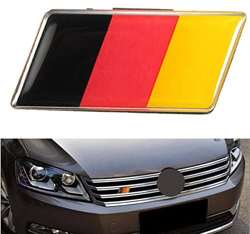 MOMOALA Aluminium German Germany Flag Badge Grille Emblem Car Sticker Decal Universal Decoration