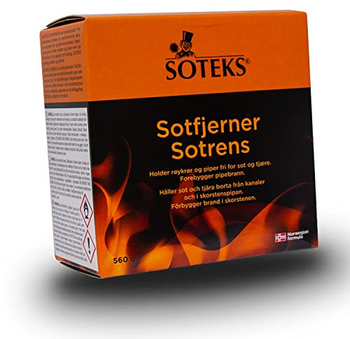 Flue & Chimney Cleaner Soot Remover – for Fireplaces and Wood stoves - Dissolves Soot,Tar,Creosote – Easy to Use – No Mess – Reduces Risk of Chimney Fires – Non-Toxic,Environmentally Safe – 14 Sachets