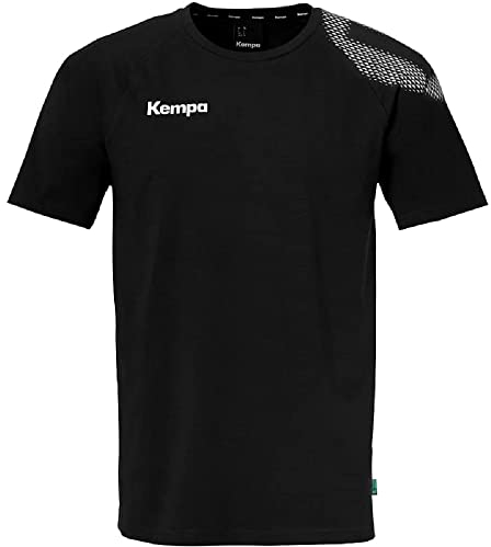 Kempa Core 26 T-Shirt Herren Jungen Handball Sport-Shirt T-Shirt Funktions-Shirt Trikot für Erwachsene und Kinder, Schwarz, M