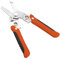 Sharp-tec 7-in-1-Abisolierzange inkl. Sicherheitsschloss, Schneiden, Klemmen, Abisolieren, Wickeln, Split-Crimpdrähte, integrierter Federdrahtschneider, tragbare Einhandbedienung, Elektriker-Zange,