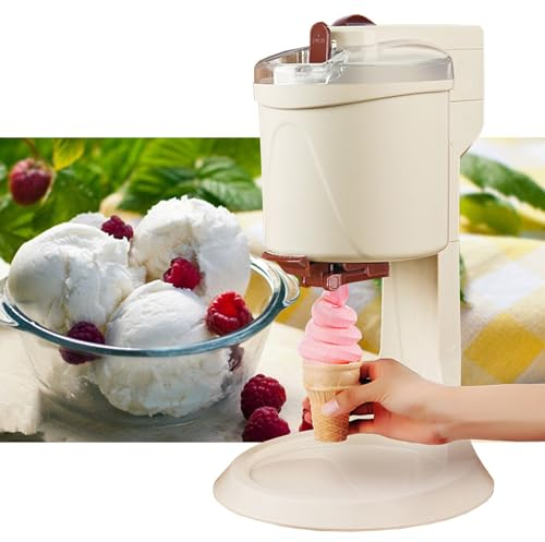 KYZTMHC Machine à crème glacée molle pour la maison Machine à cône de neige au yaourt Machine à slushies au milkshake Machine à crème glacée molle pour la cuisine de bricolage à domicile