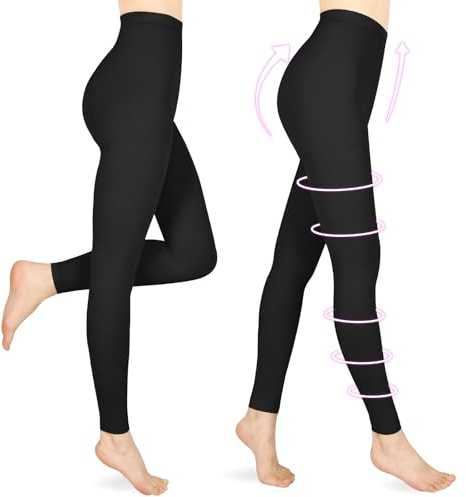 Wegitcs Collant a compressione medica da donna, lungo, 20-30 mmHg, calze a compressione graduate, classe II, calze di supporto per gravidanza, vene varicose, edema