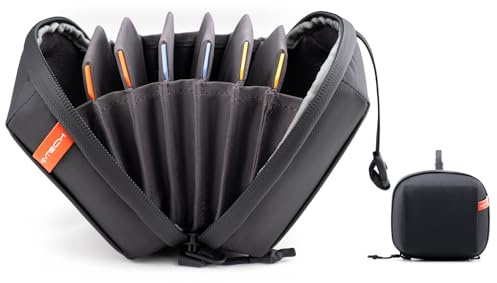 PGYTECH Estuche de Filtros M Transportar Lente de Cámara Filtro Bolsa de Almacenamiento en Capas para fotografía Ligero Proteger Accesorios de arañazos, Golpes y Salpicaduras, Codificación de Color