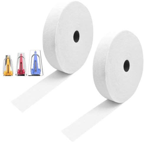 YiQinzcxg 2 puntos de aguja de algodón, rollo de 76 5 yardas cada una de 2-1/4 pulgadas de ancho para acolchado