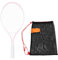 Ronyme Raquette de Tennis pour Enfants 21 Pouces Racequet avec Cordon à Cordon de Serrage Sac à Tennis Portable Crises Haute résistance pour Le Jeu en Plein, Rose