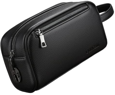 Sac à Main pour Homme en Cuir PU avec poignée et Serrure codée, Doux et élégant pour Un Usage Quotidien.
