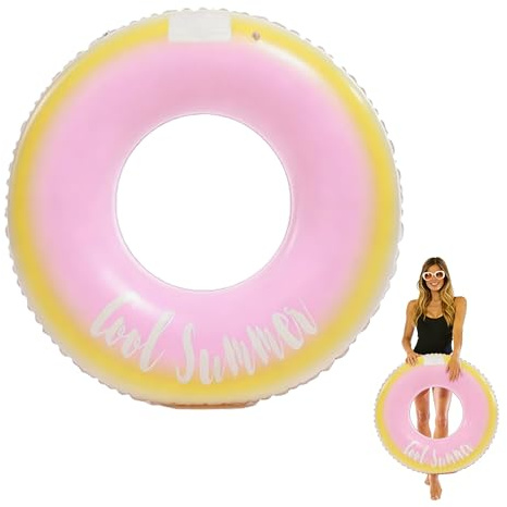Uppblåsbar simring, uppblåsbar badring, Pvc Swimming Ring Vuxna Uppblåsbara Flytande Simringar för Sommarpoolparty