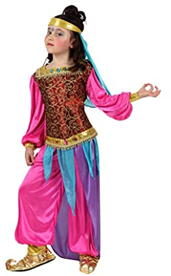 Atosa disfraz princesa arabe niña infantil fucsia 7 a 9 años