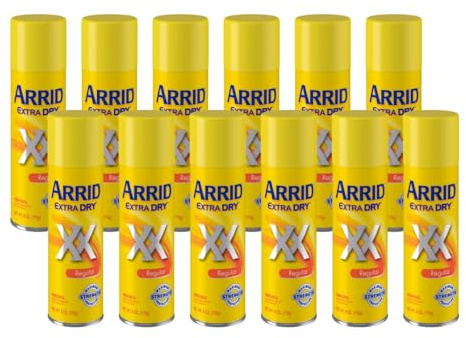 Arrid XX Extra Dry Aerosol Antiperspirant Deodorant, Regular, 6 oz. (Pack of 12)