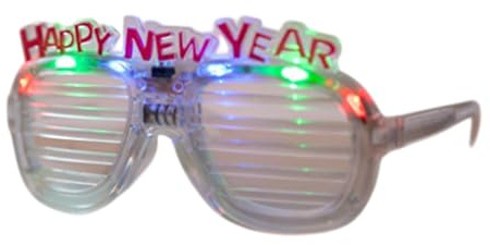 NEO+ OCCHIALI DA PARTY LED BLINKING, FLASHING, DIVERTENTI OCCHIALI LED LUMI, OUTFIT, ACCESSORI COSTUME