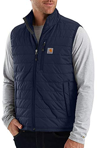 Carhartt Veste isolante légère Rain Defender, coupe décontractée Vêtements d'extérieur utilitaires de travail Homme, bleu, M