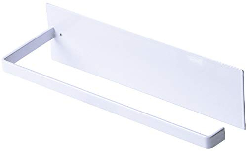 NATUCE Portarotolo Cucina, Porta Rotolo da Cucina Adesivo, Portarotolo Cucina Acciaio da Appendere, Portarotoli Cucina da Parete Autoadesivo, 25cm, Bianca
