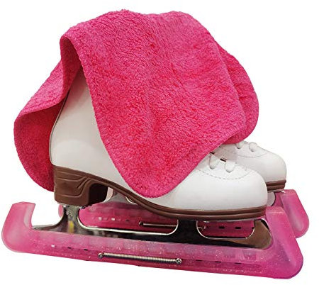 LIUHUO Skridskoskydd blötläggare handduk presentset skridskoskydd och mjuka blad promenadöverdrag konståkning