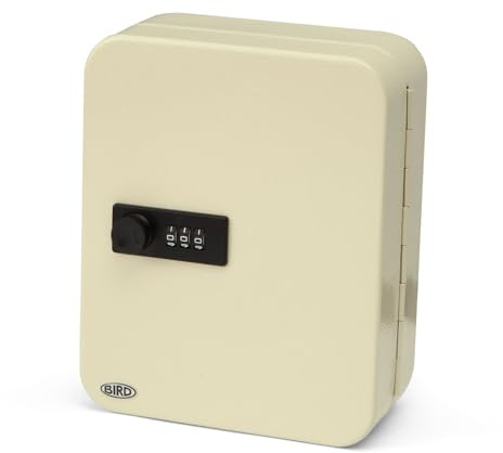 BIRD Schlüsselkasten mit 30 Schlüsseln, cremefarben