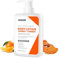 Shefave Kurkuma Körperlotion, Vitamin C Creme mit Turmeric für Körper, Entfernt Dunkle Flecken, Creme für Trockene Haut, Feuchtigkeitsspendende Bodylotion Körperpflege Glatte Haut, 200ml