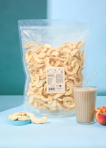 KoRo - Pesche liofilizzate a fette 350 g - 100% pesche liofilizzate senza conservanti, ideali come snack di frutta e in muesli e dolci