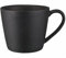 Maxwell & Williams AX0594 Kaffee-Becher 420 ml Porzellan - Caviar Black - Teetasse rund, schwarz, in Geschenkbox