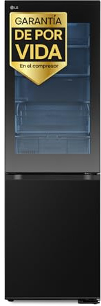 LG GBG5160CEV - Frigorífico Combi Instaview Door Cooling+, 1.86m, Clasificación C, Capacidad 352L, Acero Negro Grafito