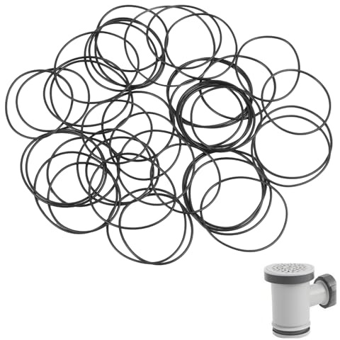 42 PCS O-Ringe Dichtungsring Sortiment, Nitrilkautschuk Dichtungen für Poolpumpe, Verschiedene Größen 48 49 50 51 53 55 56mm * 1,5mm