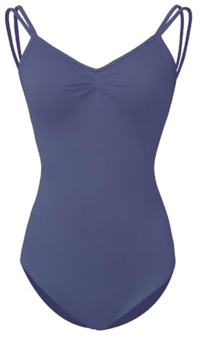 ROYAL SMEELA Maillot de Ballet para Mujer - Body del Danza con Tirantes - Traje y Baile Adulto - Elegante Leotardo sin Espalda Bailarina