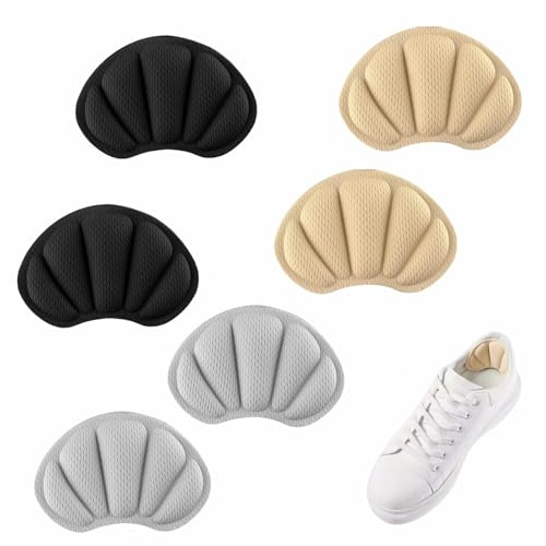 6 Pezzi Cuscini per Tallone Protezione per Scarpe Troppo Grandi Unisex Cuscini Impediscono ai Talloni per Scarpe sciolte Donne Uomini