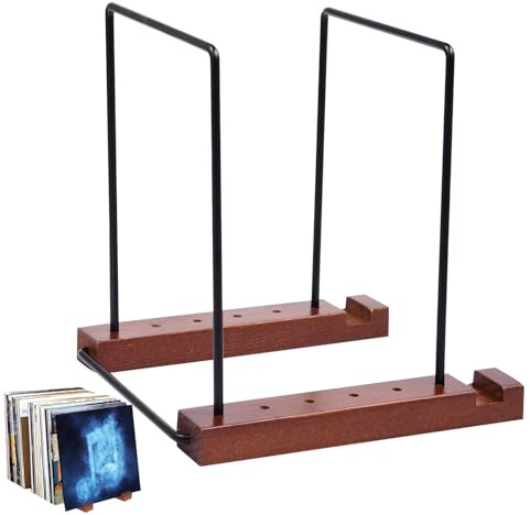 Record Display Stands – Wooden Acrylic Vinyl, Entertaining Album Storage Holder Ornament Christmas Desktop, Decoration for Home Fireplace Entry Cabinets | Vinyl Album Music Display