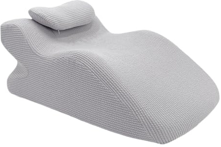 dijiusidy 2 Almohadas Premium de Apoyo para el Cuerpo Boca Abajo para una Postura cómoda al Dormir. Sujetan eficazmente la Cabeza y el Pecho. Cuña de Cama cómoda con Soporte para Cuello, Gris