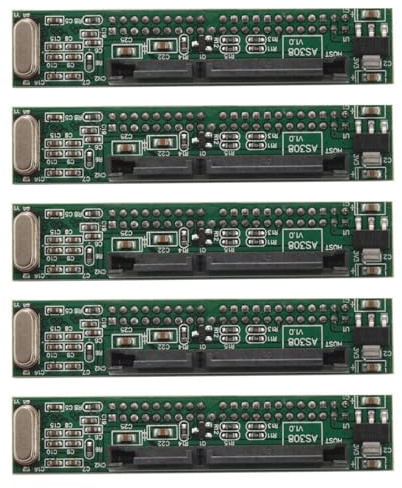 Mokamika 5 stycken 2,5 IDE till adapter, konvertera en 44-stifts hane id pata plattor enhet ssd till en seriell anslutning