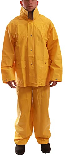 Tingley Comfort-Tuff S63217 2-Piece Rain Suit, Extra-Large, Yellow