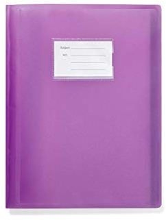 Arpan Porte-documents A4 à couverture souple – 104 pochettes 208 pages – Violet