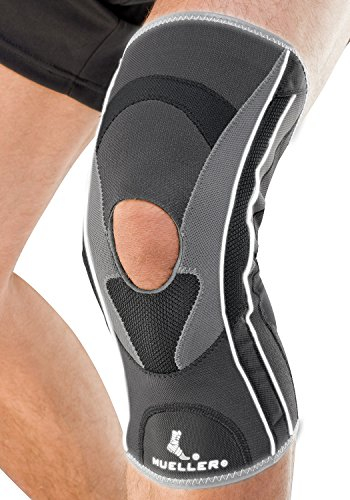 Mueller HG 80 - Kniebandage für den Sport - gepolstert - Stabilisierung bei Kniescheibenluxation Large