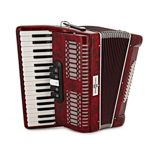 Deluxe-Akkordeon von Gear4music, 48 Bässe