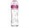 Chicco Biberon Bien-Être en Verre Tétine Silicone Flux Lent Rose 0+ Mois 240 ml 1 Unité