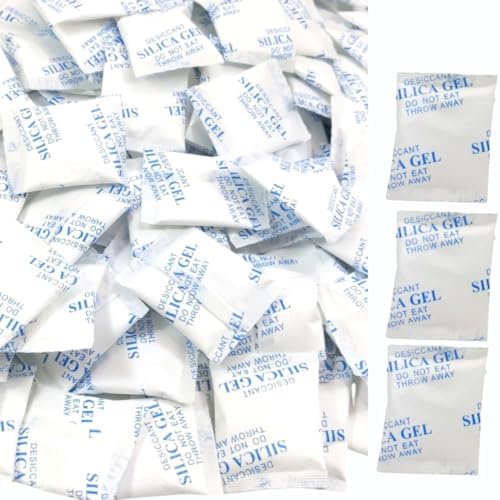 OfficeGear Silica Gel 5 grams (250pc) Rechargeable Reusable Moisture Absorption, Desiccant, Dehumidifier, Corrosion Prevention, Product Protection Sachets