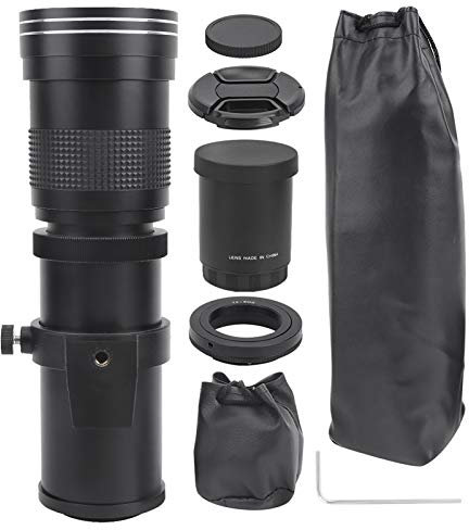 Obiettivo del telescopio, Obiettivo con Messa a Fuoco Manuale da 420‑800 mm F8.3‑16 con teleconvertitore 2X, per Fotocamere con innesto EF(Black)