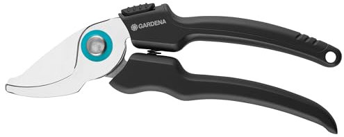 GARDENA EcoLine garden secateurs: Durable secateurs with bypass blade, with sap groove and wire cutter, 18 mm cutting diameter, ergonomic handle (12210-20)