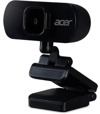 acer Full HD USB Streaming 2MP Webcam | 1080P HD | 360° Rotation | Digital Microphone | Plug & Play for Desktop or Laptop PC | Stream for Zoom, Skype, Facetime, YouTube | Conference Calls & MS Teams