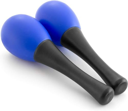 Norhogo Oval Maracas für Kinder, Egg Shaker Maracas, Paar Percussion Shaker für Schulen und Percussiongruppen (blue)