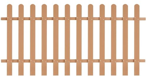 ShGaxin Lattenzaun, Zaunelemente, Steckzaun, Teichzaun, Zaun Garten, Sicherheitszaun, Gartenzaun, Zäune Für Garten, WPC 200 x 100 cm