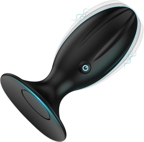 Anal Vibrators Anal Toys, Tokhub Vibrating Butt Plug-Anal Sex Toys, Anal Plugs with 12 Vibration Modes, Suction Cup Anal Trainer Remote Control Vibrator Adult Toys for Men Women & Couples