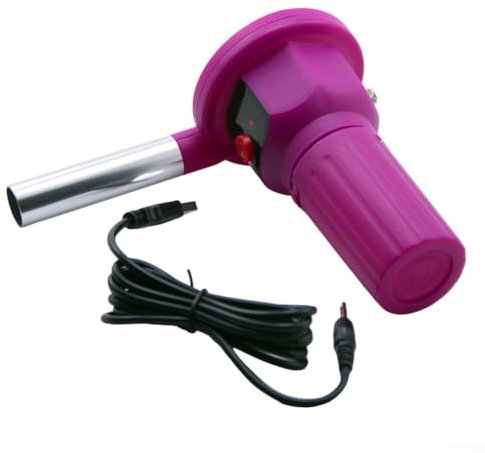 HOHOVYVY Encendedor eléctrico para barbacoa, ventilador de mano para carbón vegetal, barbacoa al aire libre