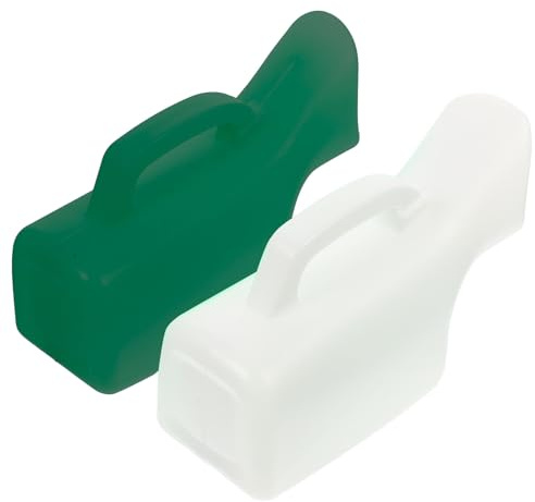 VILLCASE Lot de 2 Urinoirs Féminins Portables 1000 Ml Bouteilles à Urine Lavables pour Patientes Matériau Solide Léger et Hygiénique pour Voyage Hospitalisation et Mobilité Réduite