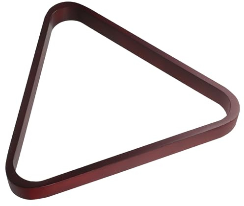 DIYEAH Triangle de Billard Bois Massif Support Stable 57,2 MM pour Billes Anglaises et Américaines Accessoire de Billard pour Salle de Jeux