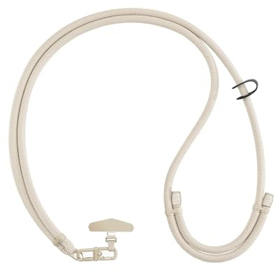 MORSUNBELA Mobiltelefonkedja Universellt Mobiltelefonband för Upphängning Justerbar 40–160 cm Phone Strap Telefonrem Mobilkedja Phone Lanyard Crossbody Telefonhalsband Krämig Beige