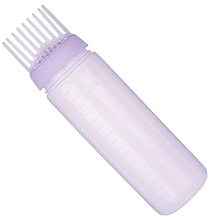 MEYZJRC Flacon Applicateur Peigne à Racines/Pinceau pour Flacon de Coloration Capillaire/Flacon de Teinture Capillaire/Flacon Souple /, violet