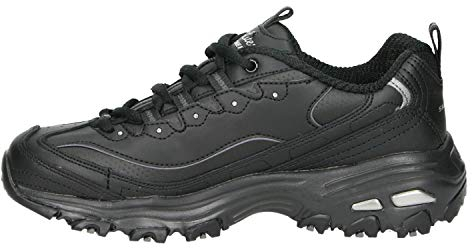 Skechers Damen D'lites-Fresh Start Sneaker, Schwarz Silberfarben, 40 EU