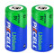 CR123A 3,0V Lithium Batterie 1500 mAh,Einwegbatterien,Nicht Wiederaufladbar,für Alarmanlage,Kameras,2 Stück,PKCELL