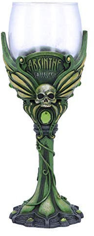 Nemesis Now Absinthe La Fee Verte Verre à vin en polyrésine Vert