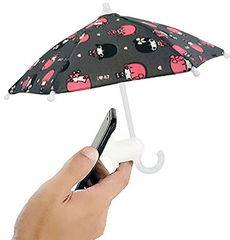 VIVOUNITY Phone Umbrella for Sun – Umbrella for Phone Shade with Universal Adjustable Piggy Suction Cup, Outdoor Anti-Reflective Sun Shade Shield for Cell Phones